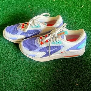 Nike Kids' White and Purple Sneakers